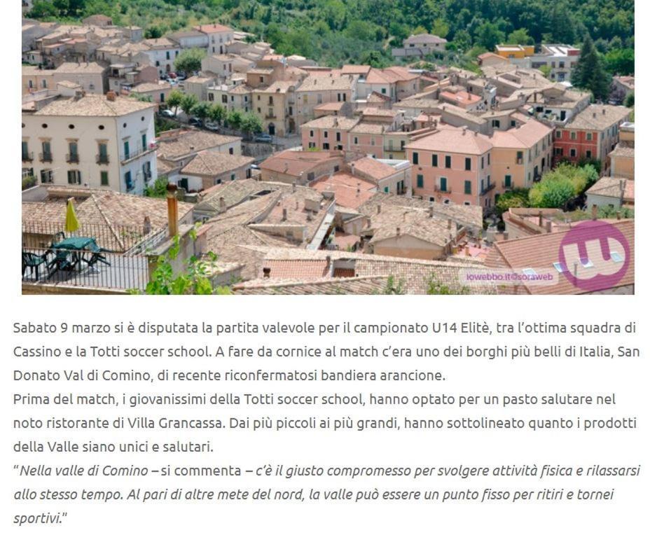 Villagrancassa Hotel Relais San Donato Val di Comino Zewnętrze zdjęcie